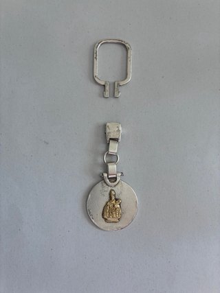 Llavero San Fermín en Plata y Oro