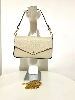 Borsa donna a tracolla in vera pelle made in Italy