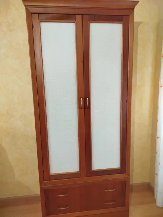 Mueble de salón completo madera maciza
