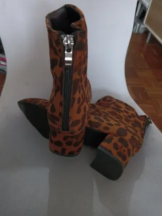 Botines leopardo tacón