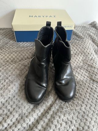 Botines Marypaz Negros Tacón