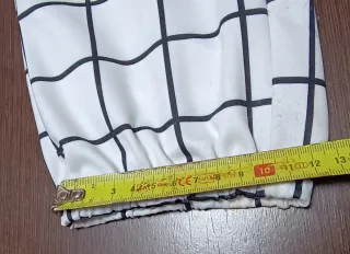 Pantalón cuadros blanco y negro