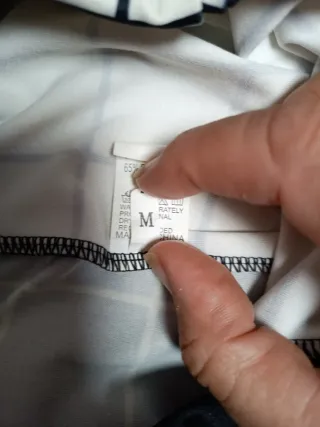 Pantalón cuadros blanco y negro