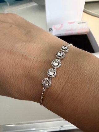 Pulsera Pandora Plata Ajustable Circonitas