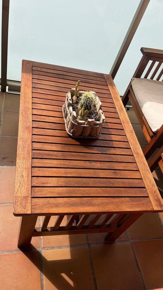 Conjunto de jardín de teca