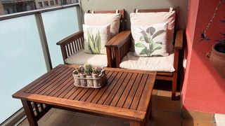 Conjunto de jardín de teca