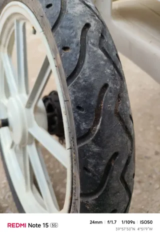 Ruedas Vespino Blancas