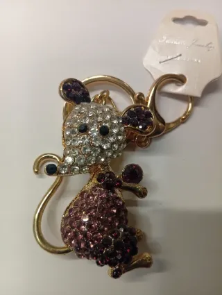 Portachiavi Topolino strass