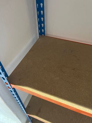 Estantería Metálica 5 Niveles Naranja/Azul