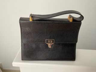 Bolso Mappin & Webb Negro Piel Cocodrilo