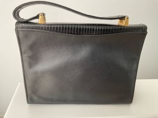 Bolso Mappin & Webb Negro Piel Cocodrilo