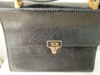 Bolso Mappin & Webb Negro Piel Cocodrilo