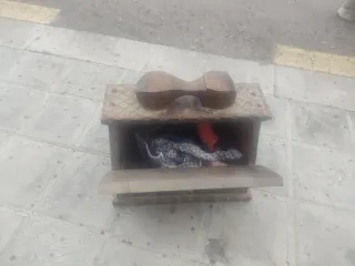 Zapatero antiguo de madera