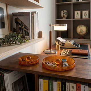 Svuotatasche ambra con sfere