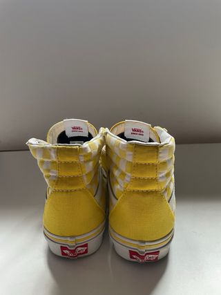 Zapatillas Vans Sk8-Hi Checkerboard Amarillas
