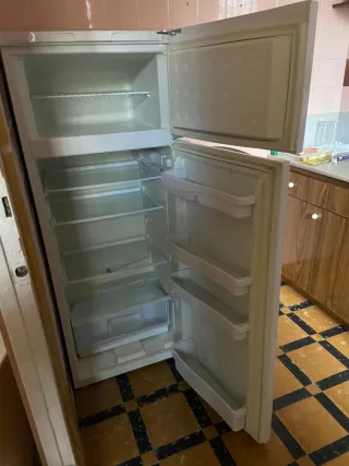 Nevera Indesit Blanca con congelador