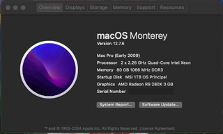 MacPro  Workstation • 80GB RAM • 10GbE • 7T