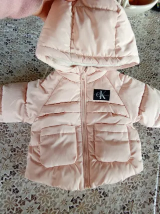Calvin Klein Cappotto Bambina 6/9 Mesi Rosa