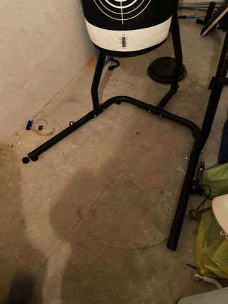 Saco de boxeo con base para discos