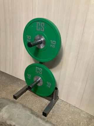 Soporte Pesas Barra y Discos Olimpicos 50 mm