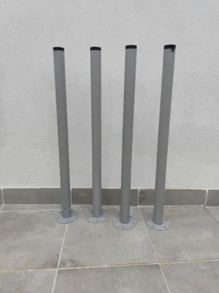 Patas Mesa Ikea Metal Gris