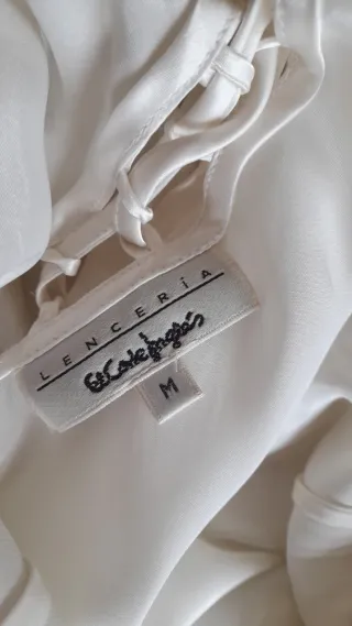 Camisón lencero color marfil