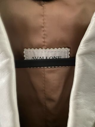 Chaqueta de cuero blanca nueva