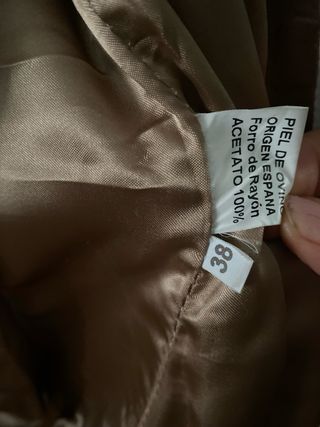 Chaqueta de cuero blanca nueva