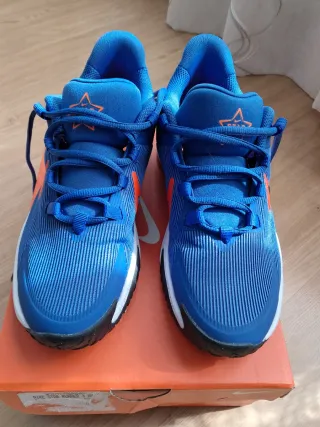Zapatillas Nike niño azules y naranjas