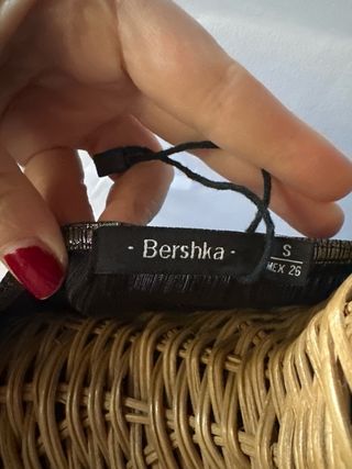 Body Bershka S nero/oro
