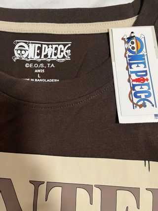 Camiseta One Piece Monkey D. Luffy Wanted talla L