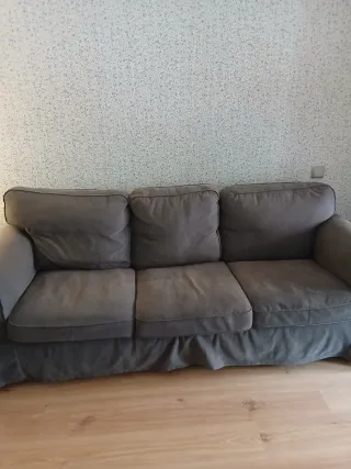 Sofá Ektorp 3 plazas Gris Oscuro