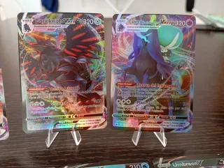 Cartas Pokémon VMAX, V, EX y Entrenador