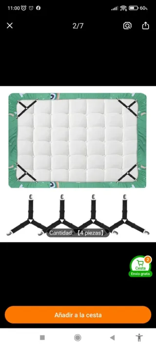 Fijadores de Sábanas Ajustables (Set de 4)