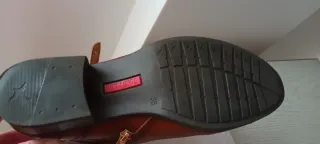 Botines de piel juveniles marrones