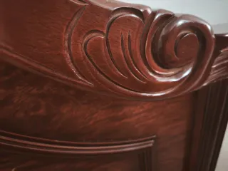 Cabezal de cama individual de madera