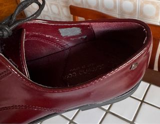 Scarpe stringate bordeaux lucide