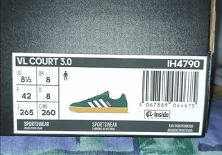 Adidas VL Court 3.0 Zapatilla Hombre Verde/Marrón