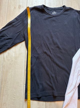 Combo maglie uomo Hollister bianca e nera