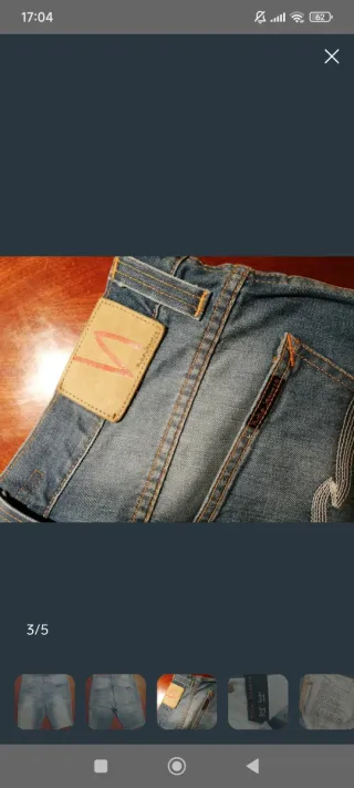 NUDIE JEANS PANTALONES SHORTS VAQUEROS