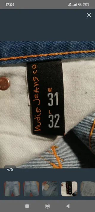 NUDIE JEANS PANTALONES SHORTS VAQUEROS