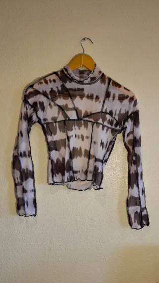 Camiseta Malla Nubes Azul Talla M