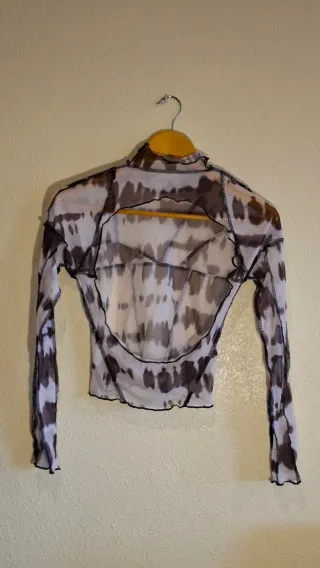 Camiseta Malla Nubes Azul Talla M