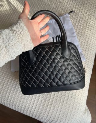 Bolso Love Moschino Negro Acolchado