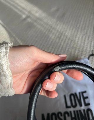 Bolso Love Moschino Negro Acolchado