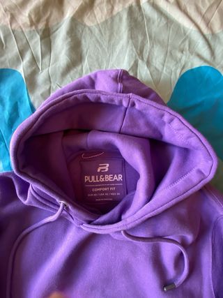 Sudadera morada Pull&Bear Talla XS