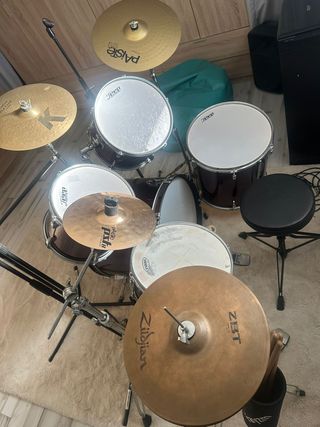 Batería Acústica Completa + Micrófonos