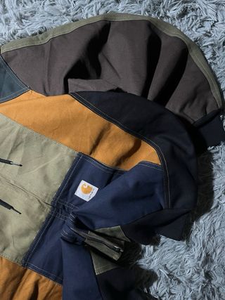 Chaqueta Carhartt Rework Marron Naranja Bomber L