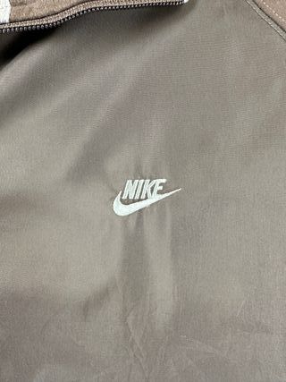 Nike Track Jacket Brown Nylon Vintage 90s