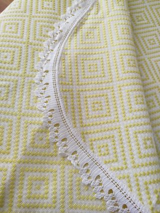 Copriletto matrimoniale artigianale vintage